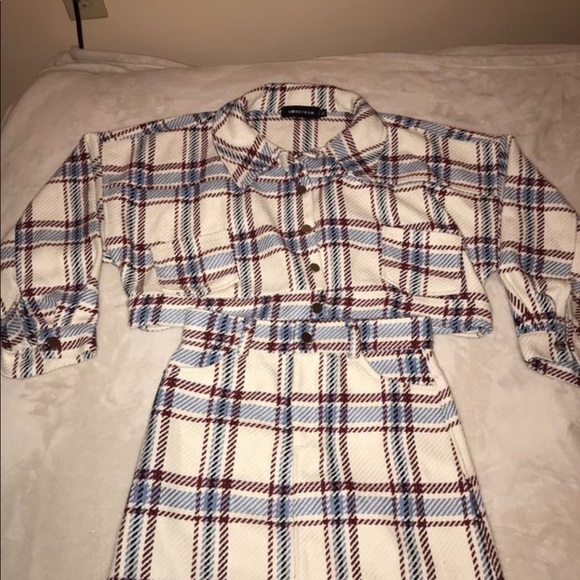 Two piece plaid Set - Picture 2 of 8